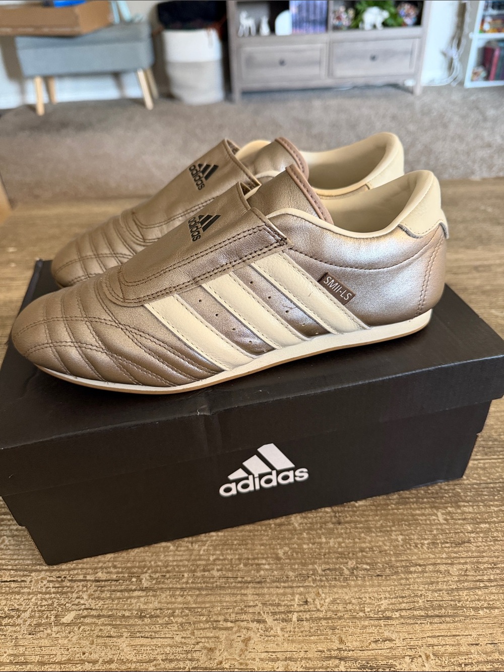 Adidas women’s taekwondo ‘Earth Strata Cream white gum’ sneakers